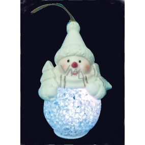 Schneemann leuchtende LED 12 cm, 1 Stück