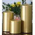 Lima Metal Serie Kerze Goldzylinder 80 x 100 mm 1 Stück