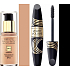 Max Factor Facefinity den ganzen Tag makelloses 3in1 Make-up 80 Bronze 30 ml + Samtvolumen Falsche Wimperneffekt Wimperntusche Schwarz 13,1 ml