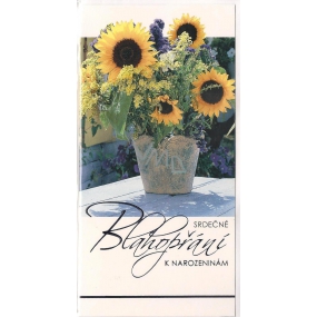 Nekupto Sonnenblumen Geburtstagskarte