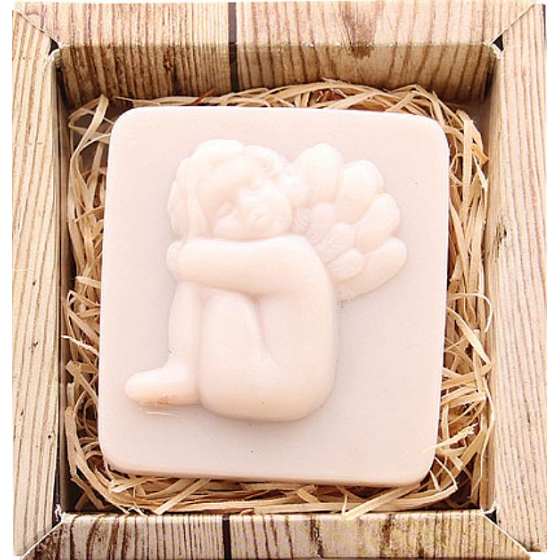 Bohemia Gifts Angel sitzt handgemachte Toilettenseife in einer Schachtel mit 80 g