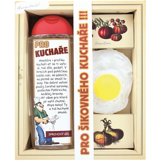 Böhmen Geschenke Stadtkosmetik Für Köche Duschgel 300 ml + handgemachte Toilettenseife 35 g, Kosmetikset