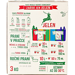 Jelen Waschpulver Color, 60 Waschungen, 3 kg Jelen Waschpulver Color, 60 Waschungen, 3 kg