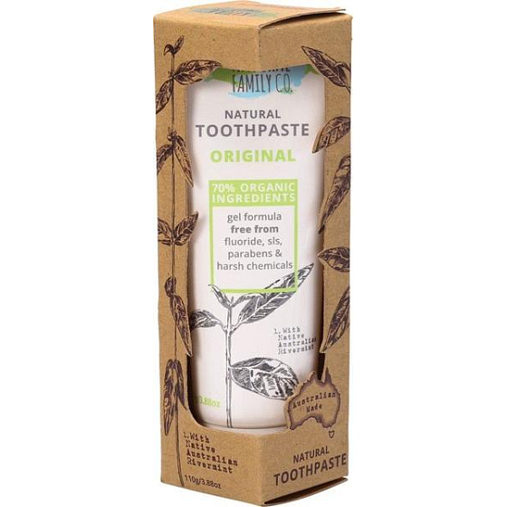 Die natürliche Familie Co. Original Bio natürliche Zahnpasta für frischen Atem 110 g
