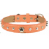 Tatrapet Halsband Leder orange verziert mit Pfoten 2,5 x 55 cm