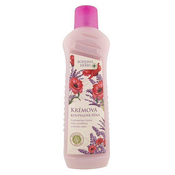 Böhmen Geschenke Lavendel und Mohn Creme Badeschaum 1000 ml