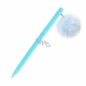 Albi Kugelschreiber mit Pompon Blue