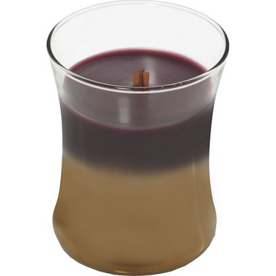 WoodWick Floral Nights Dark Poppy Duftkerze mit Holzdocht und Deckel Glas mittel 275 g Limited 2019