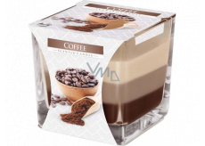 Bispol Kaffee - Kaffee dreifarbiges Duftkerzenglas, Brenndauer 32 Stunden 170 g