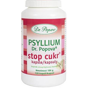 Dr. Popov Psyllium Stop Zucker Kapseln 120 Stück 104 g Dr. Popov Psyllium Stop Zucker Kapseln 120 Stück 104 g