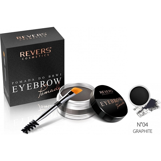 Revers Eye Brow Pomade Augenbrauen Lippenstift mit Arganöl 04 Graphit 3 g