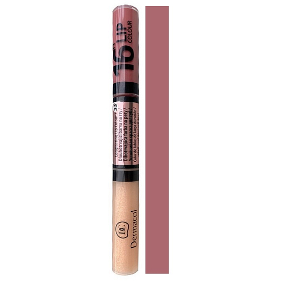 Dermacol 16H Lip Color langanhaltende Lippenfarbe 33 3 ml und 4,1 ml