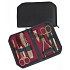 Dup Manicure Jula Kunstleder 8-teiliges Set schwarzes Muster 230402-186