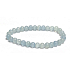 Calcit blau Armband elastischer Naturstein, Kugel 6-6,2 mm / 16-17 cm, Intuitionsstein
