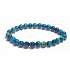 Tigerauge blau Multi-Armband elastisch Naturstein, Kugel 6 mm / 16-17 cm, Stein der Sonne und der Erde, bringt Glück und Reichtum
