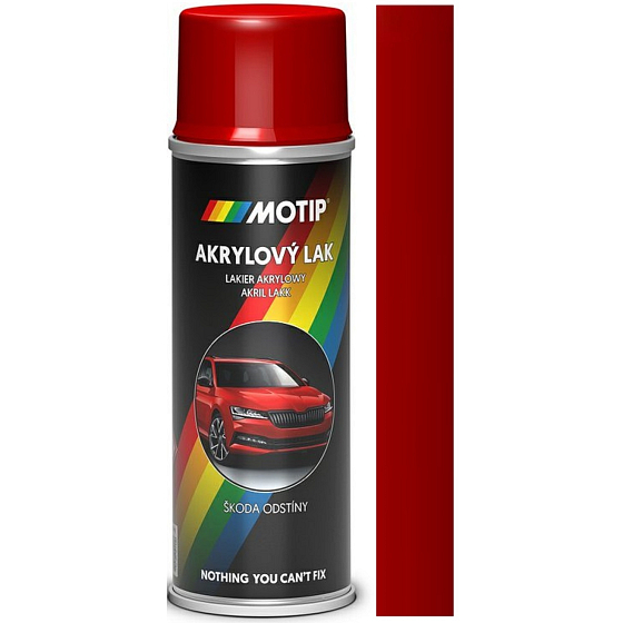 Motip Skoda Acryl-Autolackspray 8151 Rot Corrida 200 ml
