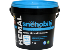 REMAL Sněhobílý vysoce bílá barva na zeď, 1 kg