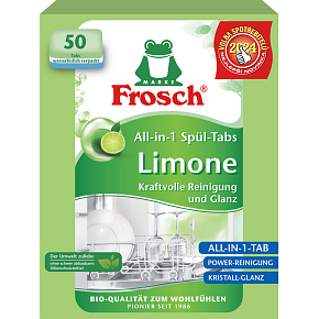 Frosch Eko All-in-1 Zitrone Geschirrspültabs, 50 Stk
