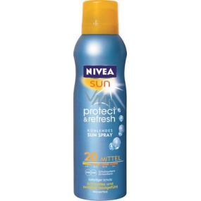 Nivea Sun Protect & Refresh OF20 + Kühlen Sie unsichtbare Bräunungsspray 200 ml