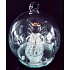 Glaskugel mit leuchtendem Engel Led 6 cm