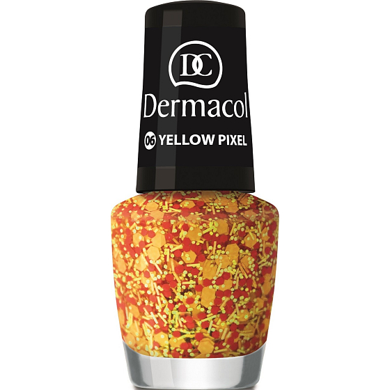 Dermacol Nagellack mit Effekt Nagellack mit Effekt 06 Yellow Pixel 5 ml