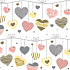 Maki Papierservietten 3-lagig 33 x 33 cm 20 Stück helle Herzen