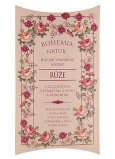 Bohemia schenkt Rosen mit handgemachter Toilettenseife aus Glycerin und Kräuterextrakt in einer 100 g Papierschachtel