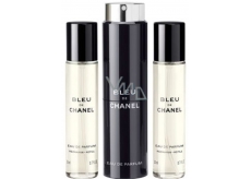 Chanel Bleu de Chanel parfümiertes Wasser für Männer 3 x 20 ml komplett, Set