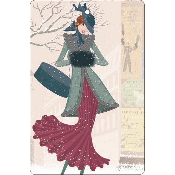 Böhmen Geschenke Aromatische Duftkarte Winter 10,5 x 16 cm