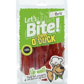 Brit Lets Bite Stripe Duck Ergänzendes Hundefutter 80 g 14 Stück Klebeband
