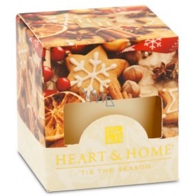 Heart & Home Christmas Spices Soja-Duftkerze ohne brennende Verbrennungen bis zu 15 Stunden 53 g