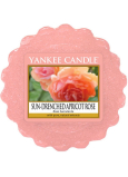 Yankee Candle Sun Drenched Apricot Rose - Gesticktes Aprikosenrose-Duftwachs für Aromalampe 22 g