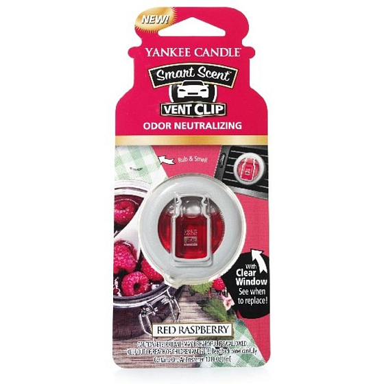 Yankee Candle Red Raspberry - Clip mit Duft nach roter Himbeere zur Belüftung