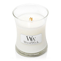WoodWick Magnolia - Magnolia Duftkerze mit Holzdocht und Deckelglas klein 85 g