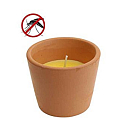 Citronella braune Terrakotta-Kerze 75 x 65 mm