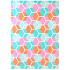 Ditipo Geschenkpapier 70 x 200 cm Türkis pink-orange