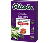 Ricola Black ohne Schweizer Kräutersüßigkeiten ohne Zucker mit Vitamin C aus 13 Kräutern 40 g