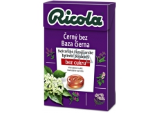 Ricola Black ohne Schweizer Kräutersüßigkeiten ohne Zucker mit Vitamin C aus 13 Kräutern 40 g