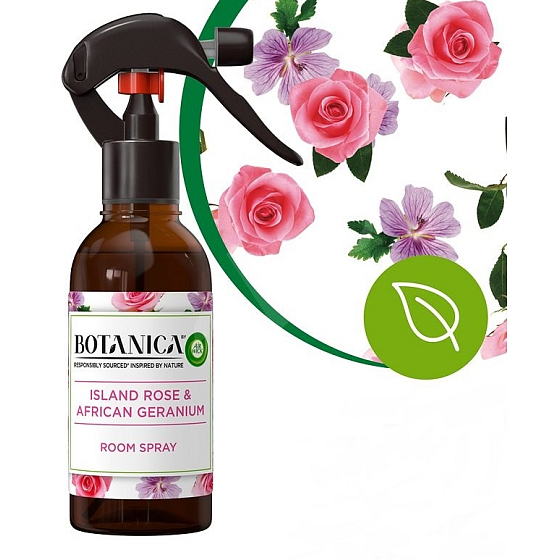 Air Wick Botanica Exotische Rose und Afrikanische Geranie Lufterfrischer Spray 237 ml