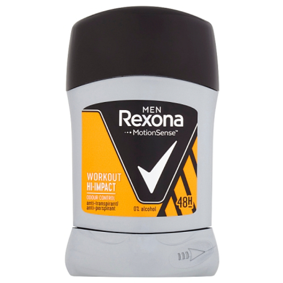 Rexona Men WorkOut Hi-Impac fester Antitranspirant-Deodorant-Stick mit 48-Stunden-Effekt für Männer 50 ml