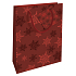 Nekupto Geschenk Papiertüte 14 x 11 x 6,5 cm Weihnachten rote Schneeflocken WBS 1918 30