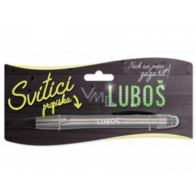 Nekupto Glühender Stift mit dem Namen Luboš, Touch Tool Controller 15 cm