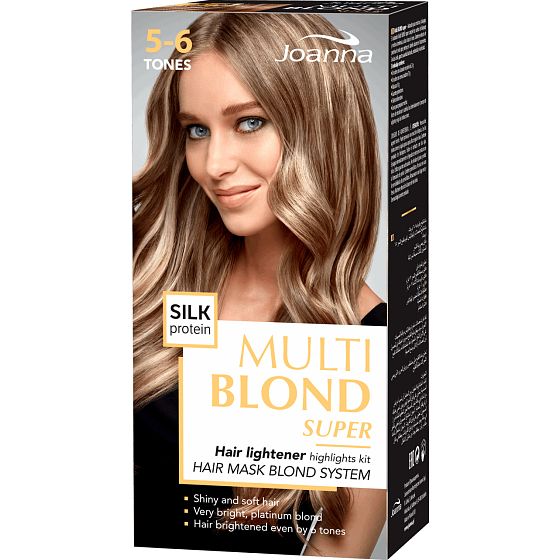 Joanna Multi Blond Super Haaraufheller 5-6 Töne Highlights für Haare mit Seidenprotein
