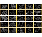 Kratzbilder mit goldenem Hintergrund 15 x 10 cm 1 Stück