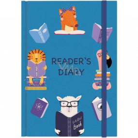 Albi Reader's Diary - Leserkalender blau A5 60 Blatt 15,5 x 21,5 cm