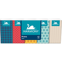 Harmony Prima 3-lagige Papiertaschentücher, 10 × 10 Stück