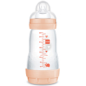 Mam Anti-Colic Saugflasche, weicher Silikonsauger mit mittlerem Durchfluss 2+ Monate Rosa 260 ml