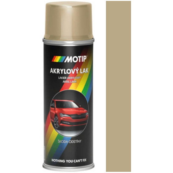 Motip Skoda Acryl-Autolackspray 9201 Beige Sahara metallic 200 ml