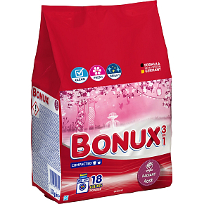 Bonux Radiant Rose Waschpulver, 18 Waschladungen