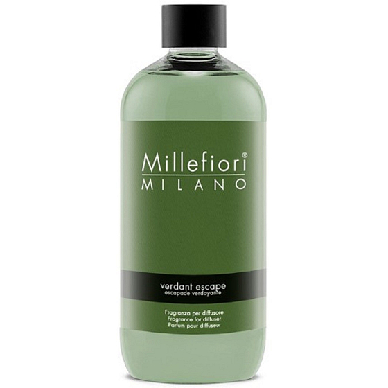 Millefiori Milano Natural Verdant Escape - Flucht ins Grüne Diffusor-Nachfüllung für Duftstäbchen 500 ml